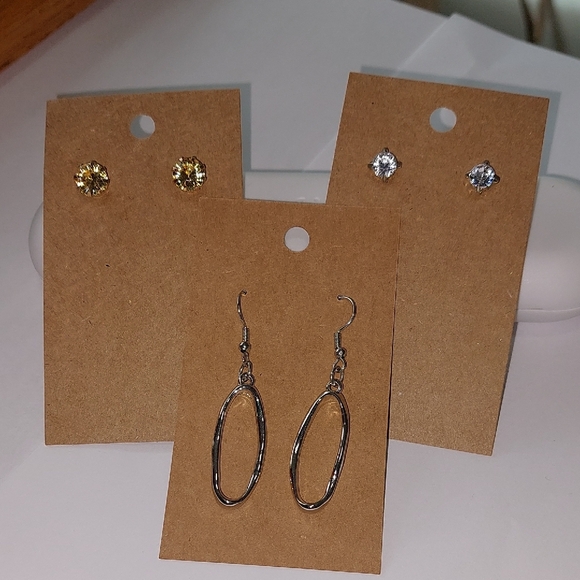 Jewelry - 3 Pair New Earrings .